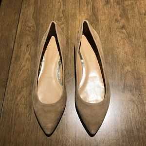 Pointed-toe flats - Beige
